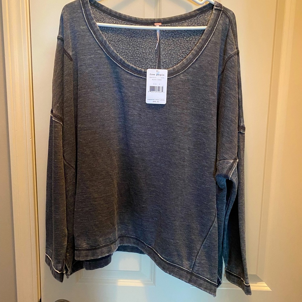 NEW Free People Grey Sweatshirt-Small